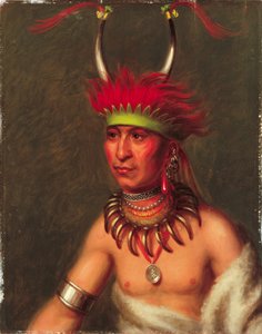 Monchousia (White Plume), Kansa by Charles Bird King